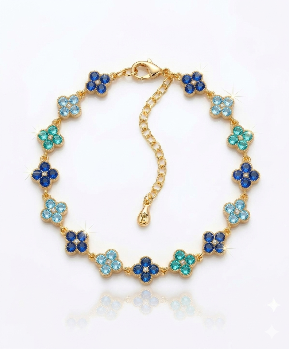 Bracelet Trèfle tri-color Elyra