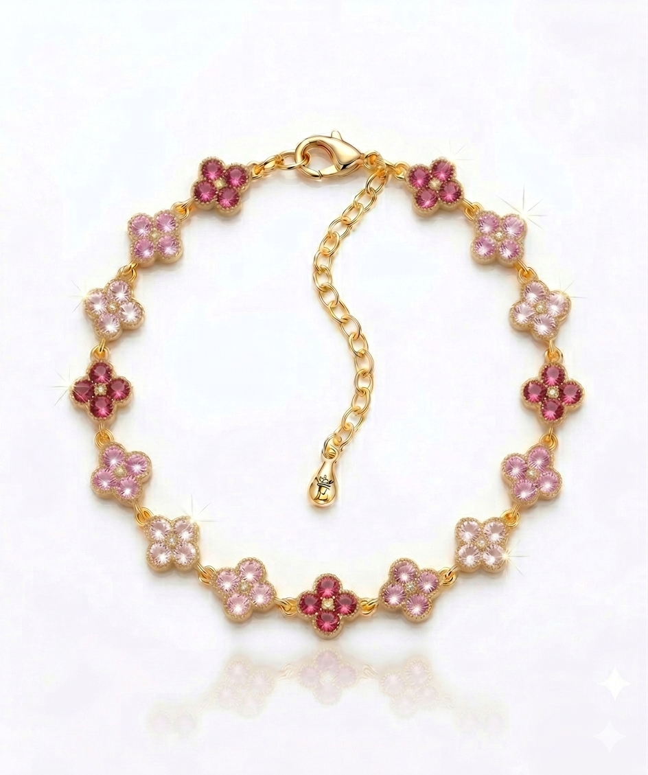 Bracelet Trèfle tri-color Elyra