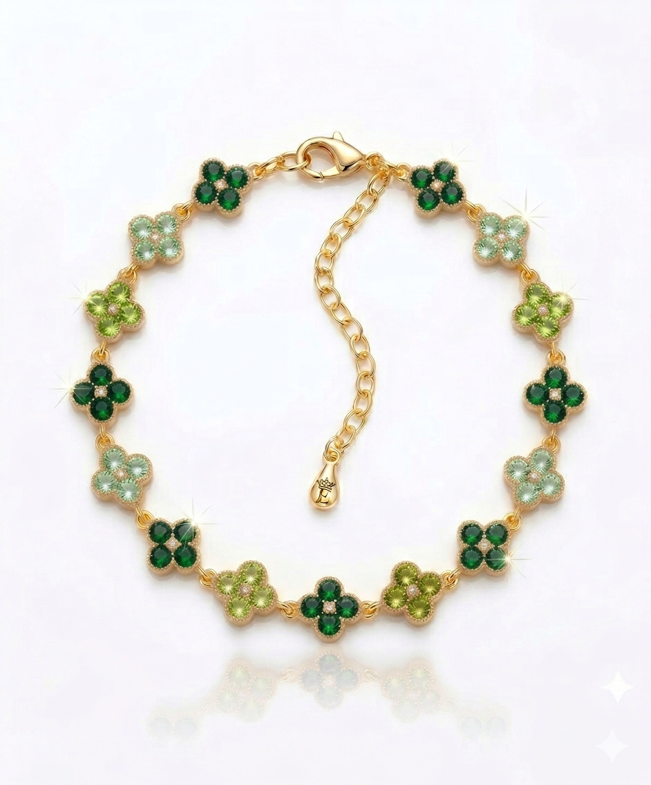 Bracelet Trèfle tri-color Elyra