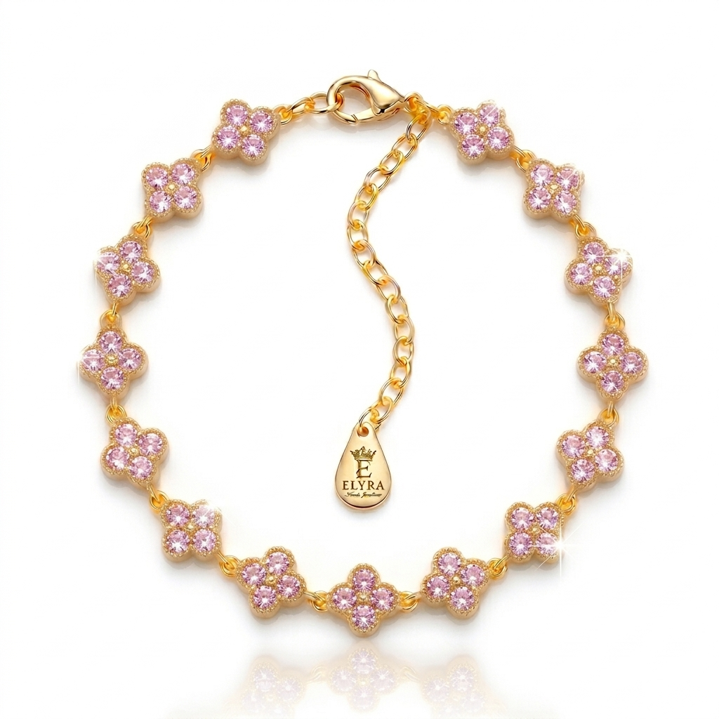 Bracelet Trèfle Cristal Elyra