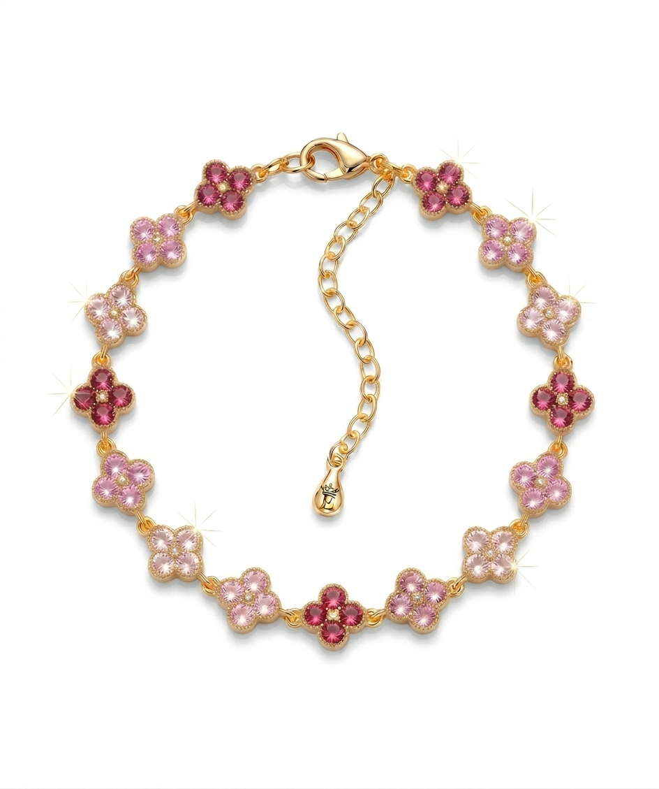 Bracelet Trèfle tri-color Elyra