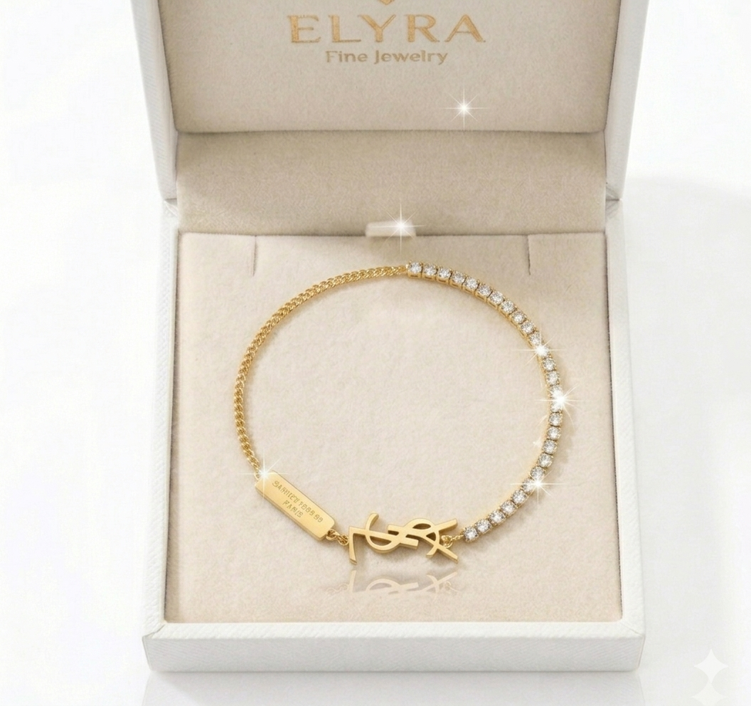 Bracelet Chaîne YSL – Édition Elyra